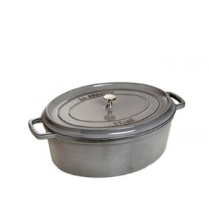 STAUB Cocotte Fonte Ovale 23 cm Gris Graphite 2,35 L