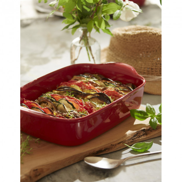 Tians courgettes et tomates realise dans le Plat a Four Emile Henry