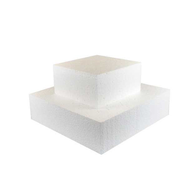 Support polystyrene carre H 7 cm. 10 x 10 cm