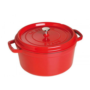 STAUB Cocotte Fonte Ronde 22 cm Rouge Cerise 2,6 L