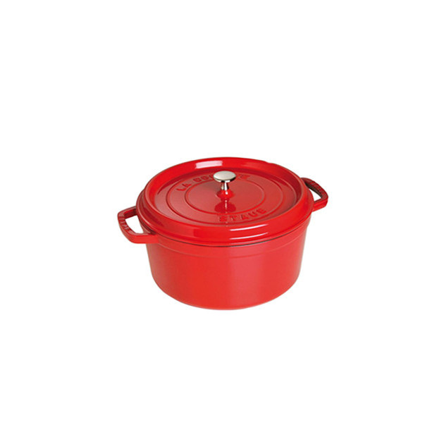 STAUB Cocotte Fonte Ronde 22 cm Rouge Cerise 2.6 L