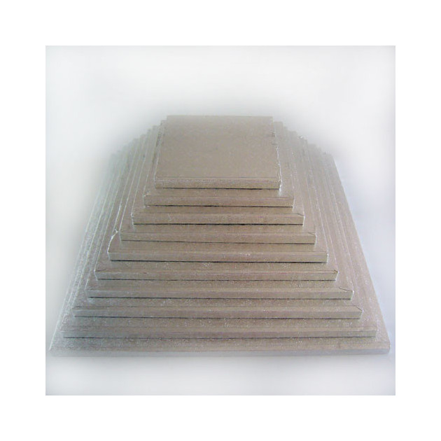 Support Gâteau Carré 35 x 1 cm Argenté Funcakes