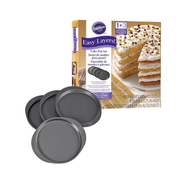 Moule gâteau à étages Rainbow Cake Wilton (x4), Achat,  Vente