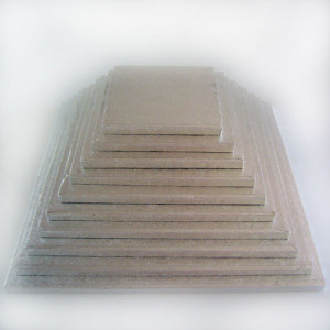 Support Gâteau Carré 40 x 1 cm Argenté Funcakes