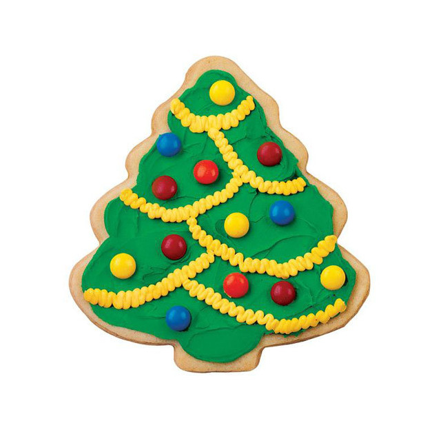 Biscuit de Noel en forme de sapin realise avec l'emporte piece Sapin Wilton