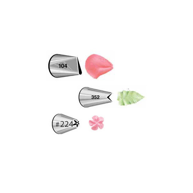 Kit 3 Douilles Patissieres Fleurs (nÂ°104-352-224) Wilton