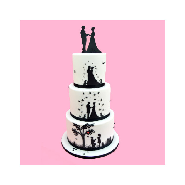 Decoupoirs silhouettes de maries (x7)