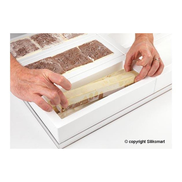 Utiliser le moule a bÃ»che en silicone professionnel