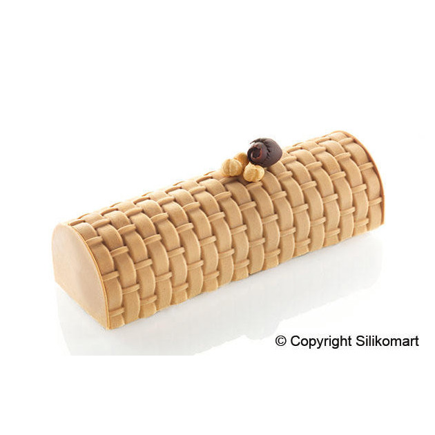 BÃ»che Decor Tresse realisee avec le tapis decor tresse silicone