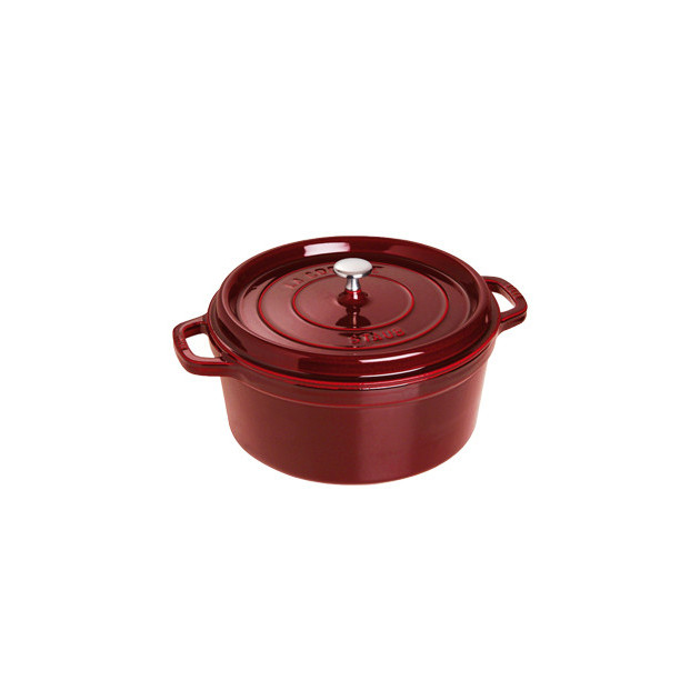 STAUB Cocotte Fonte Ronde 26 cm Grenadine Majolique 5.2 L