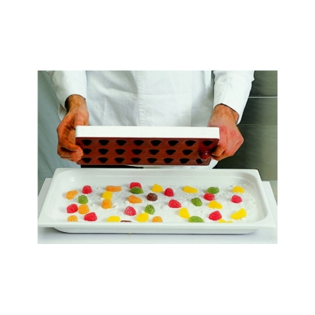 Cadre support rigide pour une manipulation et un demoulage facile des pates de fruit