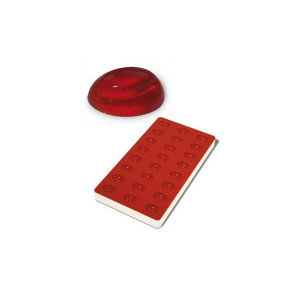 Moule Pâte de Fruit Pêche 24 empreintes 9ml SilikoMart Professional Moule Pâte de Fruit Pêche 24 empreintes 9ml SilikoMart Professional