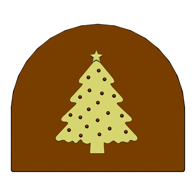 Moule Embout de bÃ»che Sapin de Noel 80 x 68 mm Mallard Ferriere