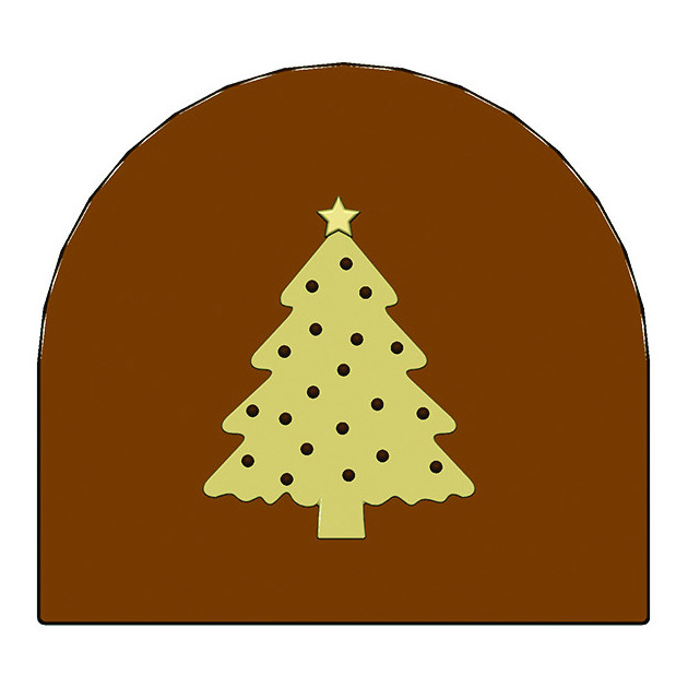 Moule Embout de bÃ»che Sapin de Noel 78 x 85 mm Mallard Ferriere