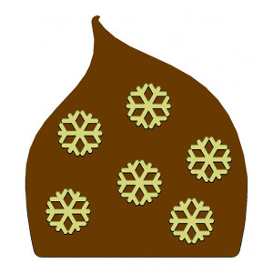 Moule Embout de bûche Flocons de Neige 80 x 87 mm Mallard Ferrière Moule Embout de bûche Flocons de Neige 80 x 87 mm Mallard Ferrière