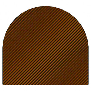 Moule Embout de bûche Strie 78 x 85 mm Mallard Ferrière