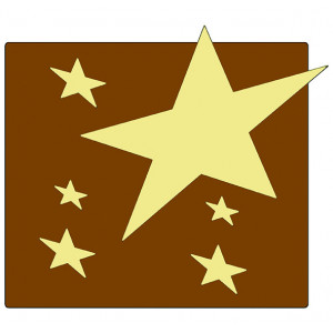 Moule Embout de bûche Carré Etoiles 85 x 74 mm Mallard Ferrière Moule Embout de bûche Carré Etoiles 85 x 74 mm Mallard Ferrière