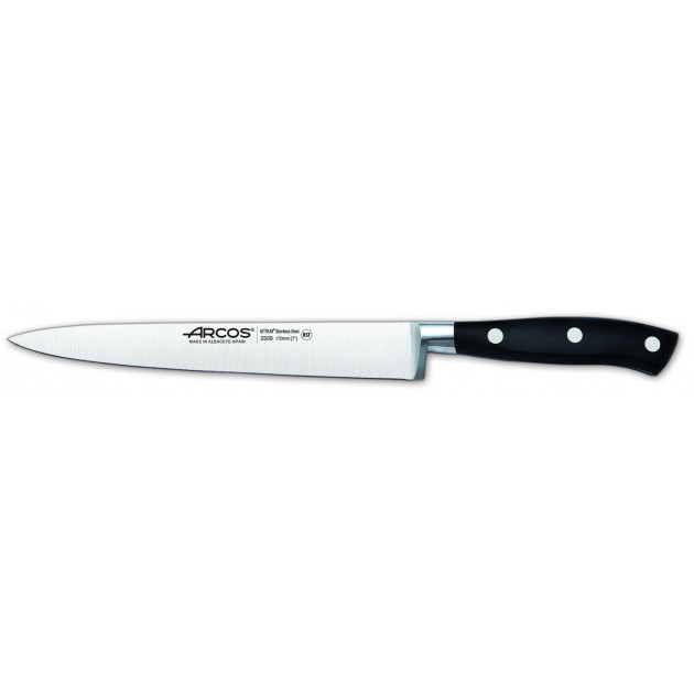 Couteau Filet de Sole 17 cm Arcos RIVIERA noir