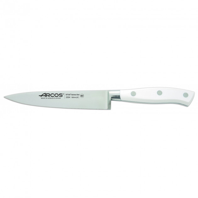 Couteau de Cuisine Acier Inoxydable 15 cm Arcos RIVIERA blanc