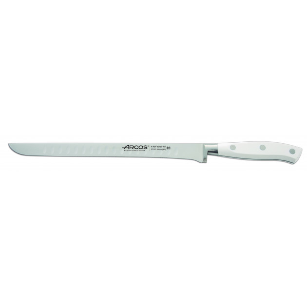 Couteau a Jambon Alveole 25 cm Arcos RIVIERA blanc