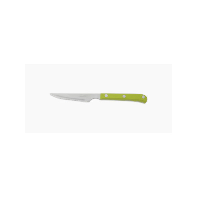 FIN DE SERIE Couteau a Steak Crante 11.5 cm Vert Arcos