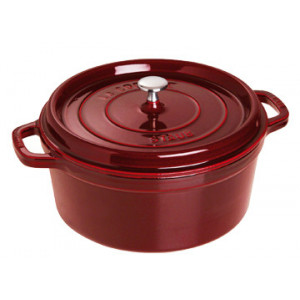 STAUB Cocotte Fonte Ronde 28 cm Grenadine Majolique 6,7 L