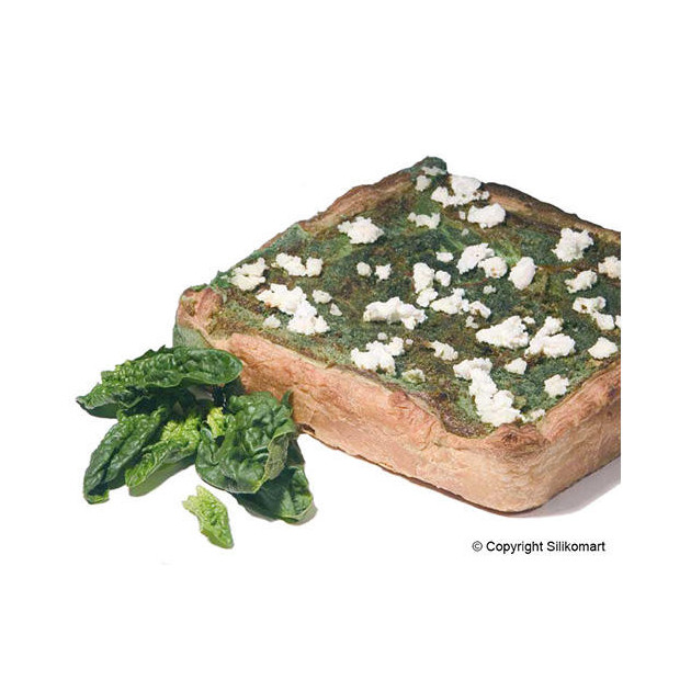 Exemple de gateau avec le Moule Silicone Carre professionnel Silikomart