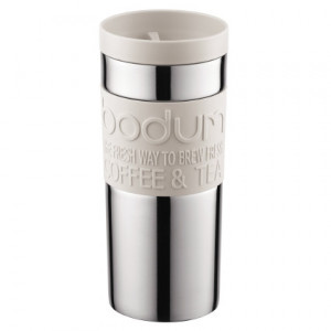 Travel Mug Inox Crème Couvercle à Vis 35cl Bodum Travel Mug Inox Crème Couvercle à Vis 35cl Bodum