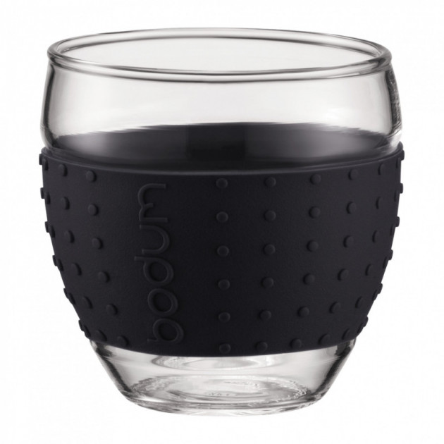 Tasse a Cafe 10cl Noir PAVINA Bodum (x2)