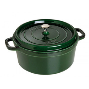 STAUB Cocotte Fonte Ronde 26 cm Vert Basilic Majolique 5,2 L STAUB Cocotte Fonte Ronde 26 cm Vert Basilic Majolique 5,2 L