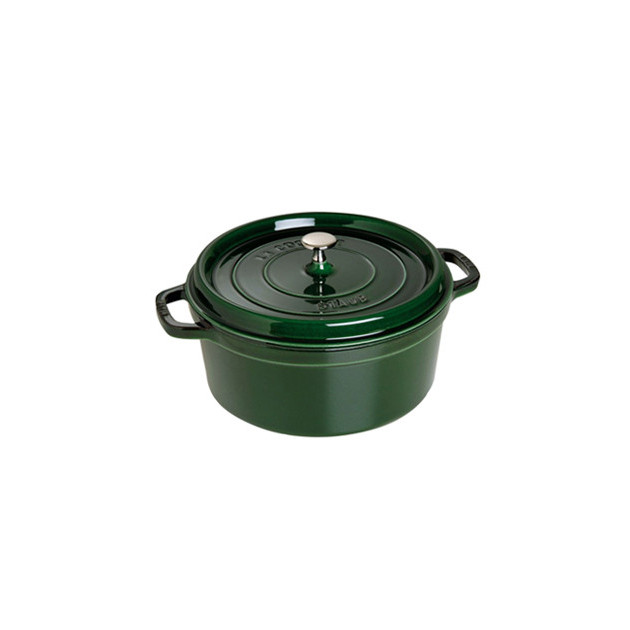 STAUB Cocotte Fonte Ronde 26 cm Vert Basilic Majolique 5.2 L