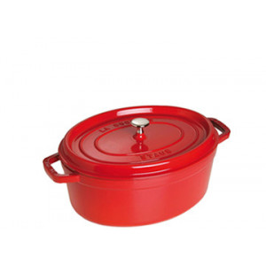 STAUB Cocotte Fonte Ovale 23 cm Rouge Cerise 2,35 L