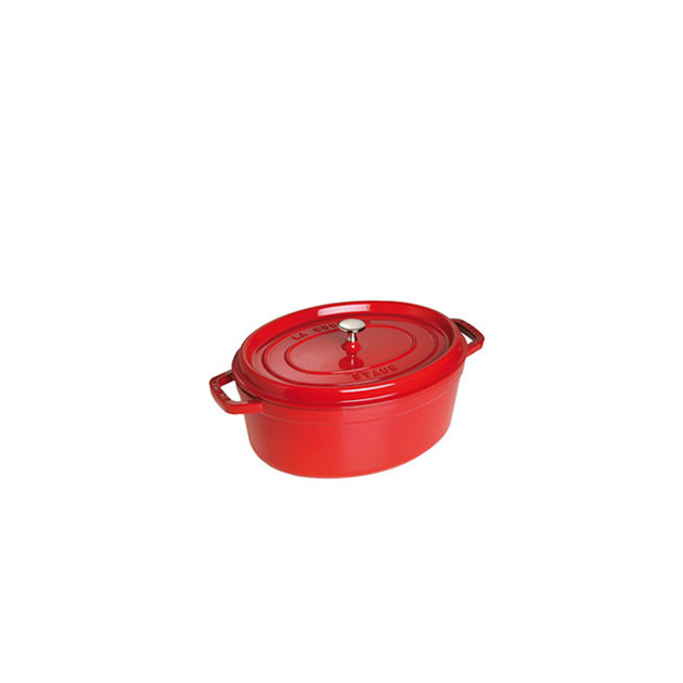 STAUB Cocotte Fonte Ovale 23 cm Rouge Cerise 2.35 L