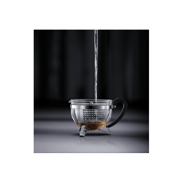 Verser eau chaude et laisser infuser Verser eau chaude et laisser infuser