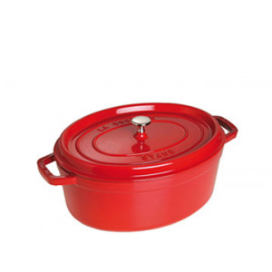 STAUB Cocotte Fonte Ovale 27 cm Rouge Cerise 3,2 L