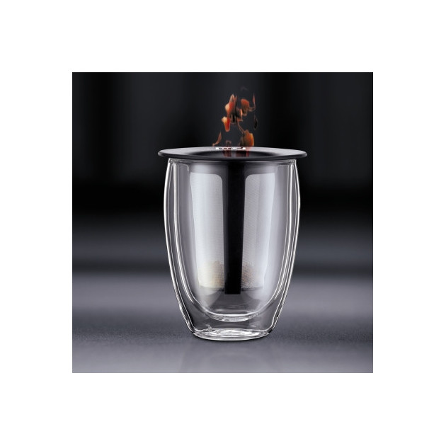 Versez le the en vrac dans le filtre de la tasse a the YO-YO SET Bodum... Versez le the en vrac dans le filtre de la tasse a the YO-YO SET Bodum...