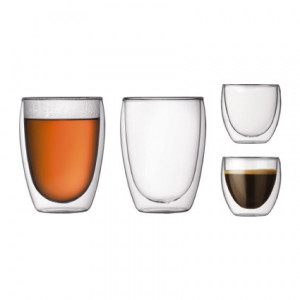 Verre Double Paroi 8cl (x2) + 35cl (x2) PAVINA Bodum Verre Double Paroi 8cl (x2) + 35cl (x2) PAVINA Bodum