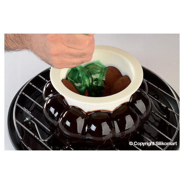 Glacage a la poche a douille - Kit Moule Silicone Magia del Tempo Silikomart Professional
