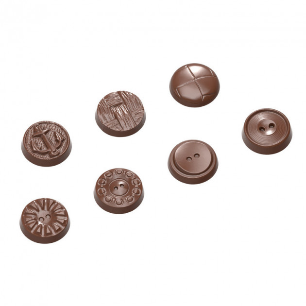Moule Chocolat Boutons (x21) Chocolate World