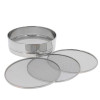 Tamis Ø 21cm Inox 4 mailles interchangeables 0,5-1-2-3 mm