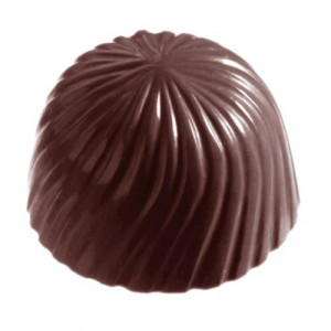 Moule Bonbon Chocolat Rond Strié (x32) empreintes Chocolate World