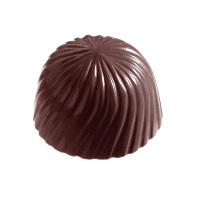 Moule Bonbon Chocolat Rond Strie (x32) empreintes Chocolate World