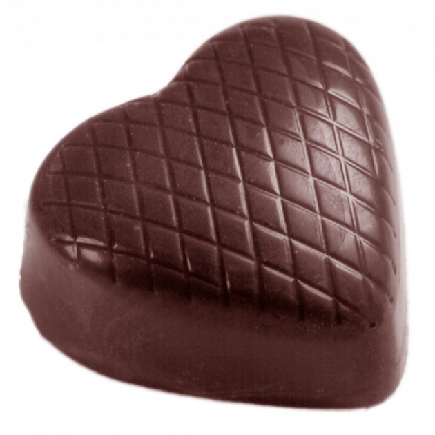 Moule Chocolat Coeur Strie (x32) Chocolate World