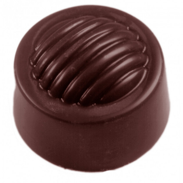 Moule Chocolat Rond Strie (x32) Chocolate World