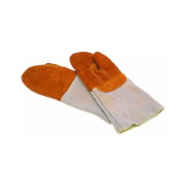 Gants thermiques de boulanger en cuir 20 cm