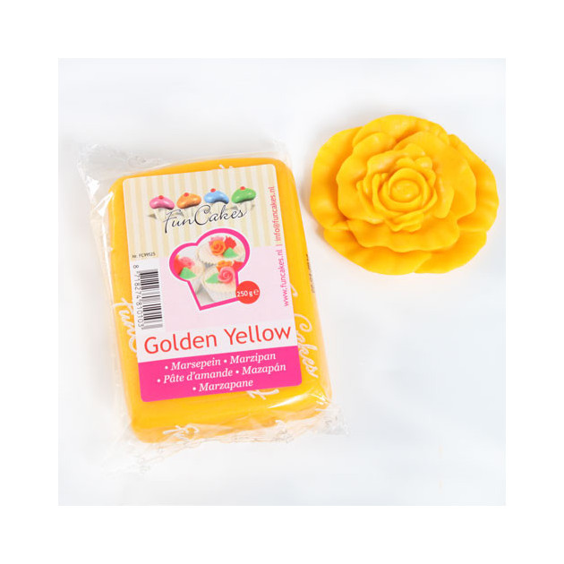 Pâte à sucre jaune FunCakes - 250 gr