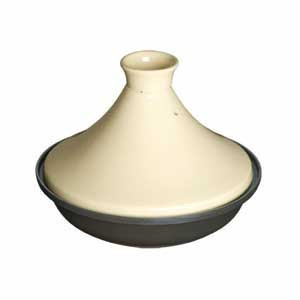 Plat à tajine base Fonte Dôme Céramique 28 cm noir Creme Plat à tajine base Fonte Dôme Céramique 28 cm noir Creme