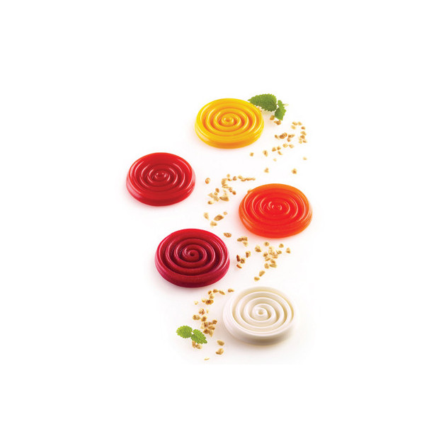 Decors Mini Tourbillon realises avec le moule tourbillon Silikomart Decors Mini Tourbillon realises avec le moule tourbillon Silikomart