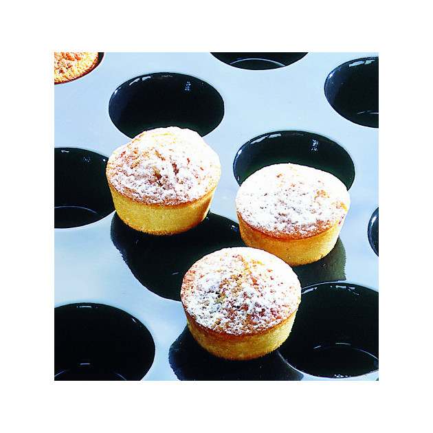 Moule Silicone 24 Muffins 8 cm x H 3.5 cm Flexipan