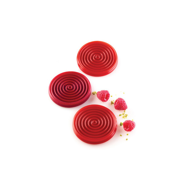 Exemple Decor Tourbillon Moyen Modele realises avec le moule silicone Silikomart